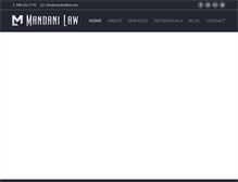 Tablet Screenshot of mandanilaw.com